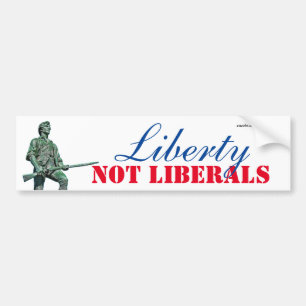 Liberty Not Liberals Bumpersticker