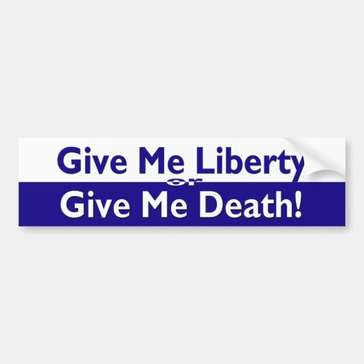 Liberty of Death Bumpersticker (Voorkant)