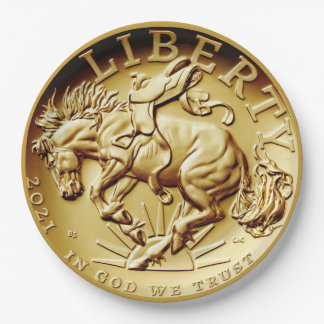 Liberty-paardmunt Papieren Bordje