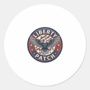 Liberty Patch Patriottische Borduurwerk Patch Ronde Sticker