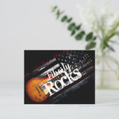 LIBERTY ROCKS  Amerikaanse vlag Briefkaart (Staand voorkant)