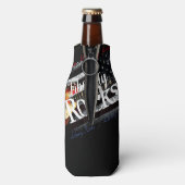 LIBERTY ROCKS  Amerikaanse vlag Flesjeskoeler (Fles Achterkant)