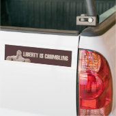 Liberty s'effondre Sticker pare-chocs (Sur camion)