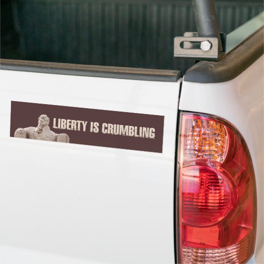 Liberty s'effondre Sticker pare-chocs (Sur camion)