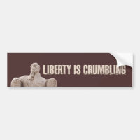 Liberty s'effondre Sticker pare-chocs