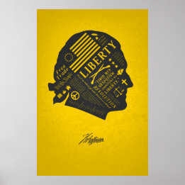 LIBERTY SERIES - Thomas Jefferson Abstract Gedacht Poster