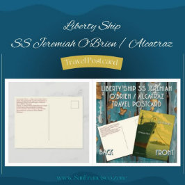 Liberty Ship SS Jeremiah O'Brien | Alcatraz Travel Briefkaart