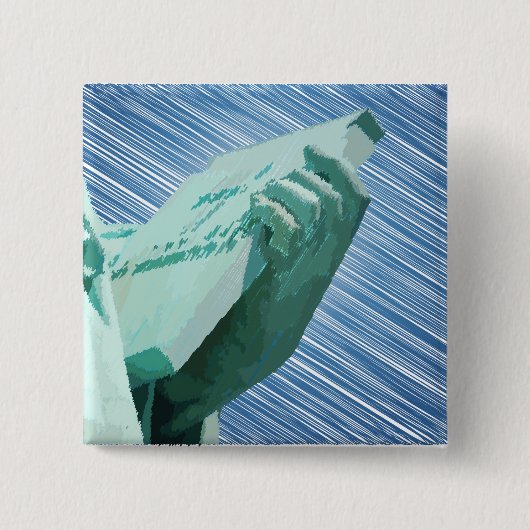 Liberty Squared Vierkante Button 5,1 Cm (Voorkant)
