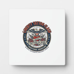 Liberty Tattoo Flash Patriottisch Patriottische Ta Fotoplaat