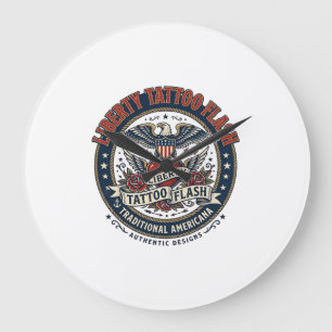 Liberty Tattoo Flash Patriottische Patriottische T Grote Klok