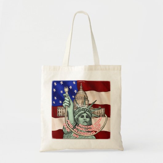 Liberty Unplug VS Tote Bag (Voorkant)