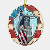 Liberty USA Keramisch Ornament (Links)