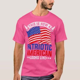 Liberty USA Lover Patriottische Amerikaanse vlag 4 T-shirt