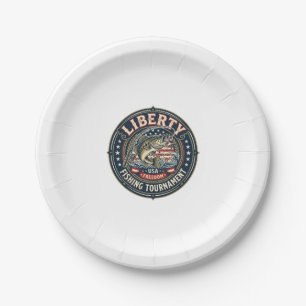 Liberty Visserij Toernooi Patriottisch Patriottisc Papieren Bordje