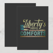 Liberty's Embrace Comforts 🙋 ‍♂️🙋‍♂️🙋‍♂️ Feestdagenkaart (Voorkant / Achterkant)