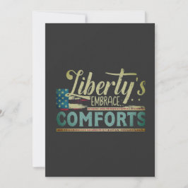 Liberty's Embrace Comforts 🙋 ♂️🙋♂️🙋♂️ Feestdagenkaart