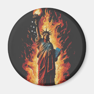 Liberty's Flame Lights Night Magneet