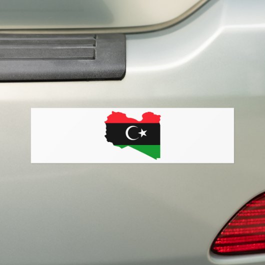 libië bumpersticker (Op auto)
