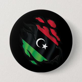 Libië Gekopieerde vlag Ronde Button 7,6 Cm