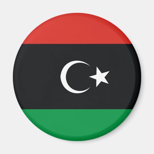 Libië land lange vlag natie symbool republiek magneet (Voorkant)