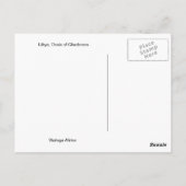 Libië, Oasis van Ghadames Briefkaart (Achterkant)