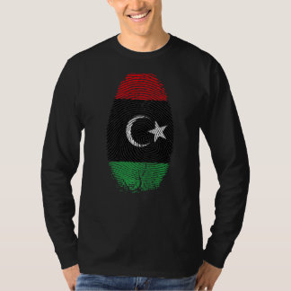 Libië Vlag Vingerafdruk Het zit in mijn DNA Cadeau T-shirt