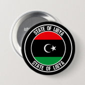 Libische ronde Embleem Button 7,6 Cm (Voorkant /achterkant)