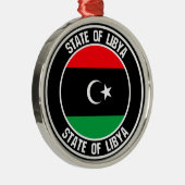 Libische ronde Embleem Metalen Ornament (Rechts)