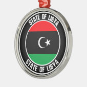 Libische ronde Embleem Metalen Ornament (Links)