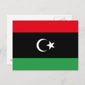 Libische vlag briefkaart (Voorkant / Achterkant)