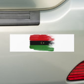 Libische vlag bumpersticker (Op auto)