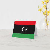 Libische vlag kaart (Gele Bloem)
