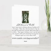 Libitina's Toll; Notecard Kaart (Achterkant)