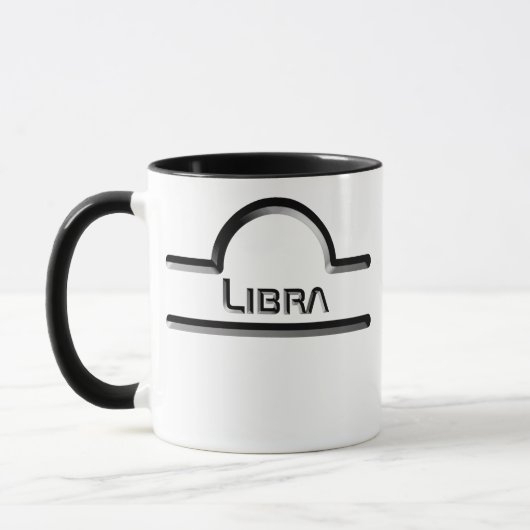 LIBRA, abstract ontwerp van het sterrenbeeld, Mok (Links)