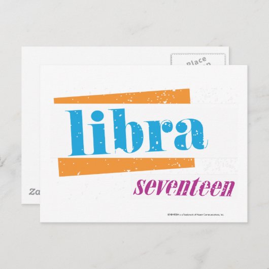 Libra Aqua Briefkaart (Voorkant / Achterkant)