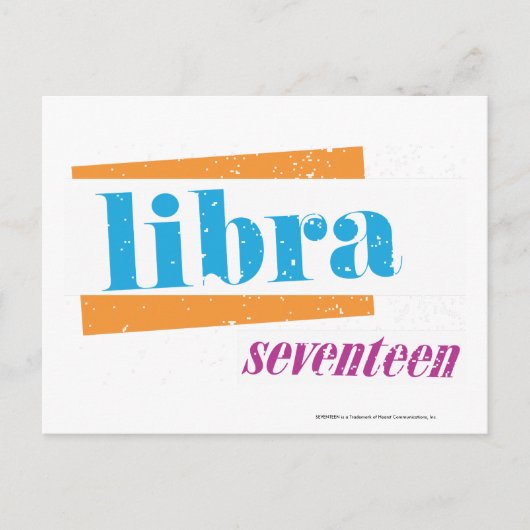 Libra Aqua Briefkaart (Voorkant)