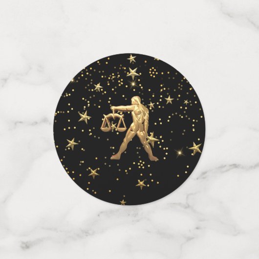 Libra Astrologie Confetti (Petit recto)