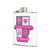 Libra Birthday Crest™ for October 1-23 Heupfles (Links)