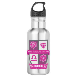 Libra Birthday Crest™ for October 1-23 Waterfles