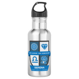 Libra Birthday Crest™ for September 23-30 Waterfles