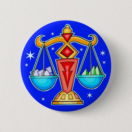 LIBRA-BUTTON RONDE BUTTON 5,7 CM (Voorkant)