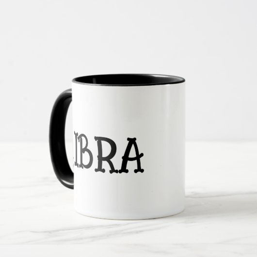 LIBRA COFFEE MUG  (Devant gauche)