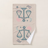 Libra, Conception abstraite du signe zodiaque (Serviette à main)