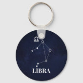 Libra Constellation Button Sleutelhanger (Voorkant)