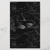 Libra Constellation Hevelius 1690 Carte sur Noir (Devant)