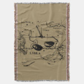 Libra Constellation Hevelius 1690 Decor Deken (Voorkant Verticaal)