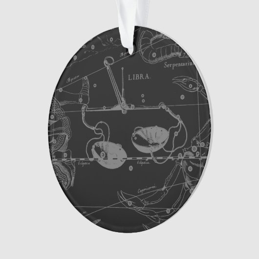 Libra Constellation Hevelius 1690 Engraving Style (devant)