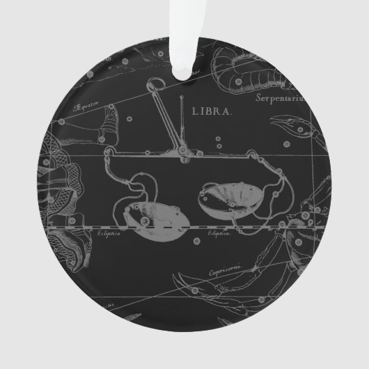 Libra Constellation Hevelius 1690 Engraving Style (devant)