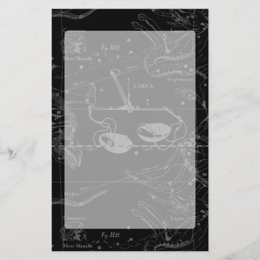Libra Constellation Hevelius circa 1690 Briefpapier (Voorkant)