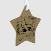 Libra Constellation Map Hevelius circa 1690 Ornament (voorkant)